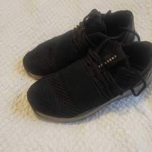 Under Armour Black Sneakers with Knitted Upper and Strap